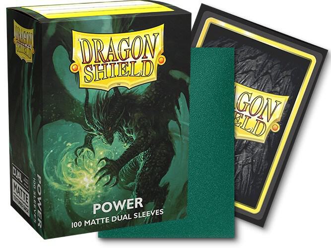 DRAGON SHIELD 100CT BOX - DUAL MATTE POWER GREEN