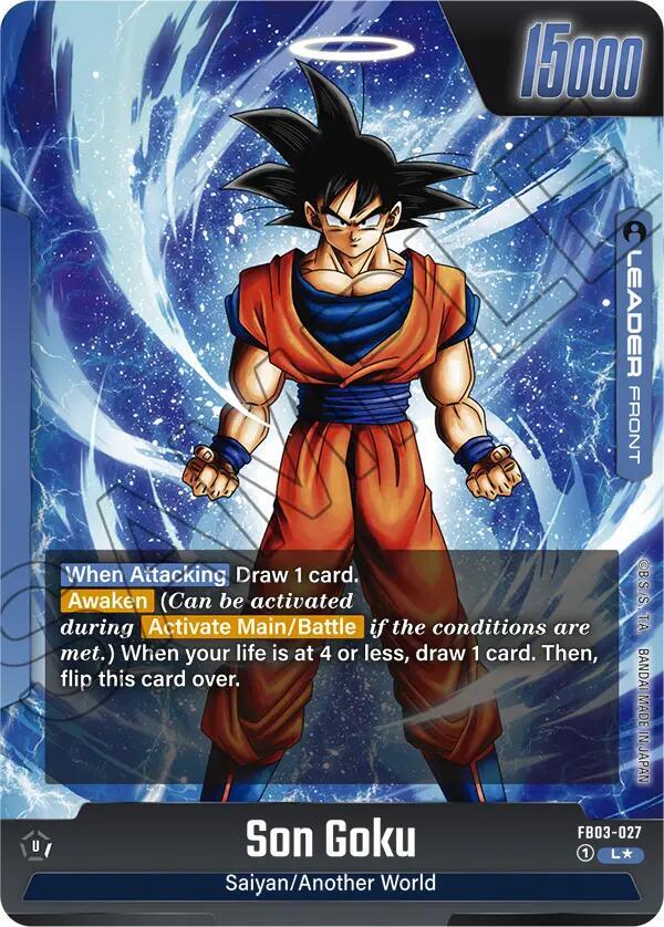 Son Goku - FB03-027 (Alternate Art) (Back)