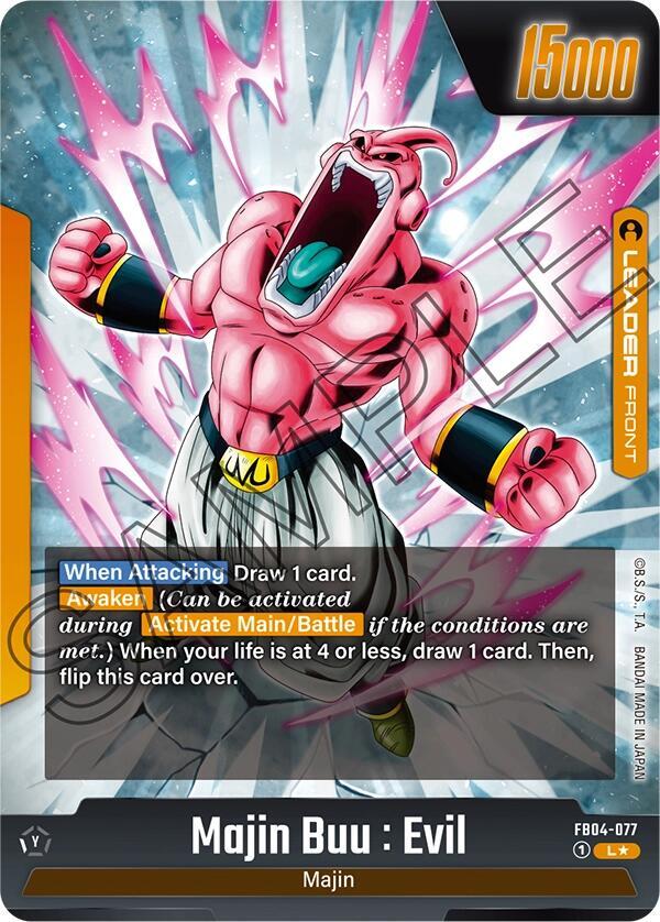 Majin Buu : Evil - FB04-077 (Alternate Art) (Back)