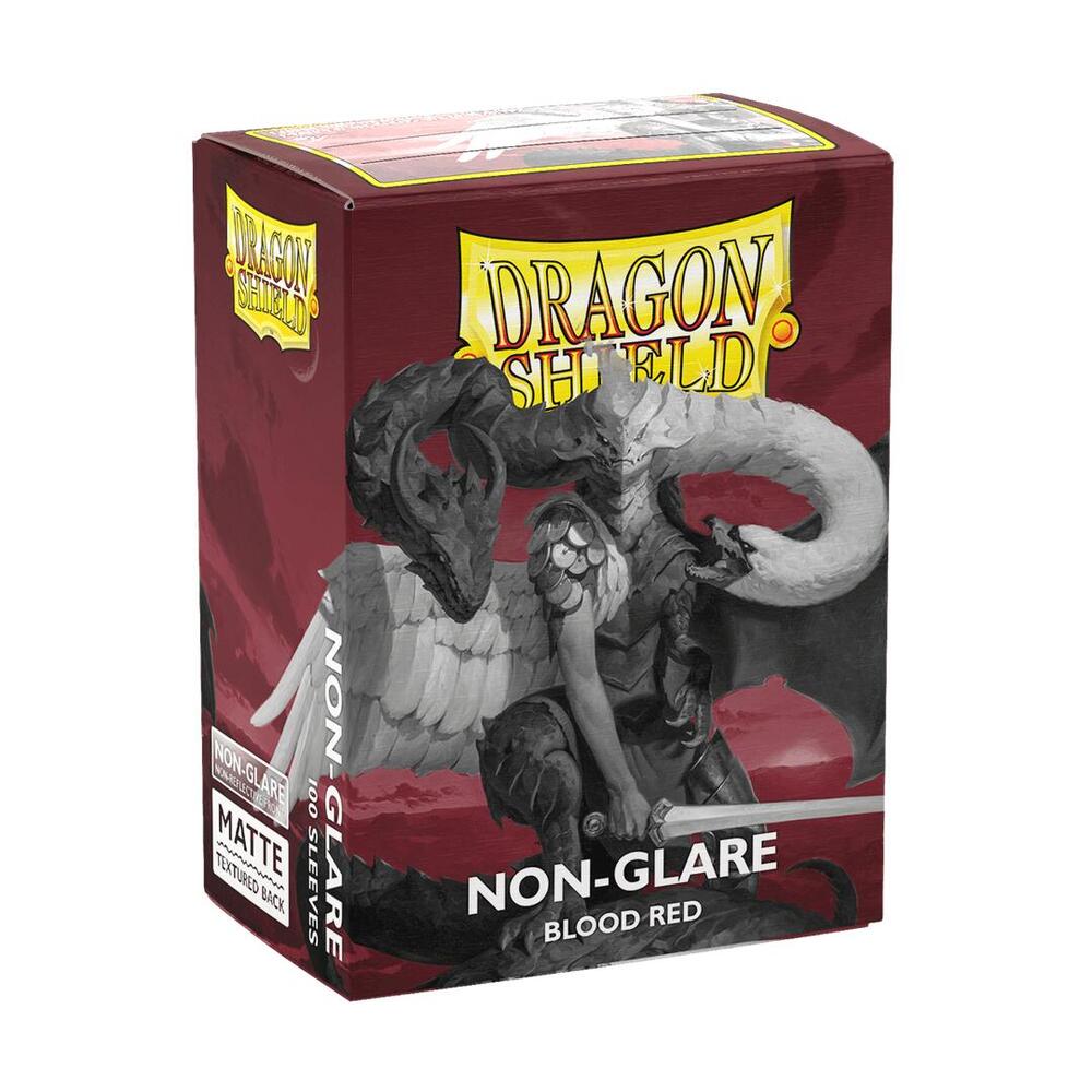Dragon Shield 100ct Box Matte Non-Glare Blood Red