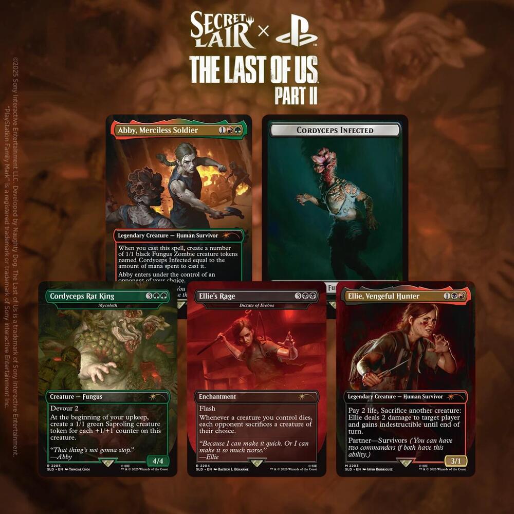 MTG Secret Lair x The Last of Us -Part 2- Non Foil