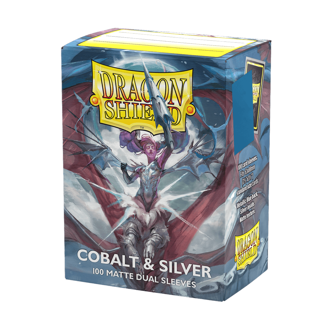 Dragon Shield 100ct Box Dual Matte Cobalt Silver