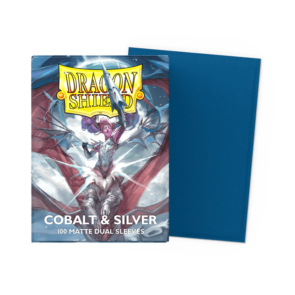 Dragon Shield 100ct Box Dual Matte Cobalt Silver