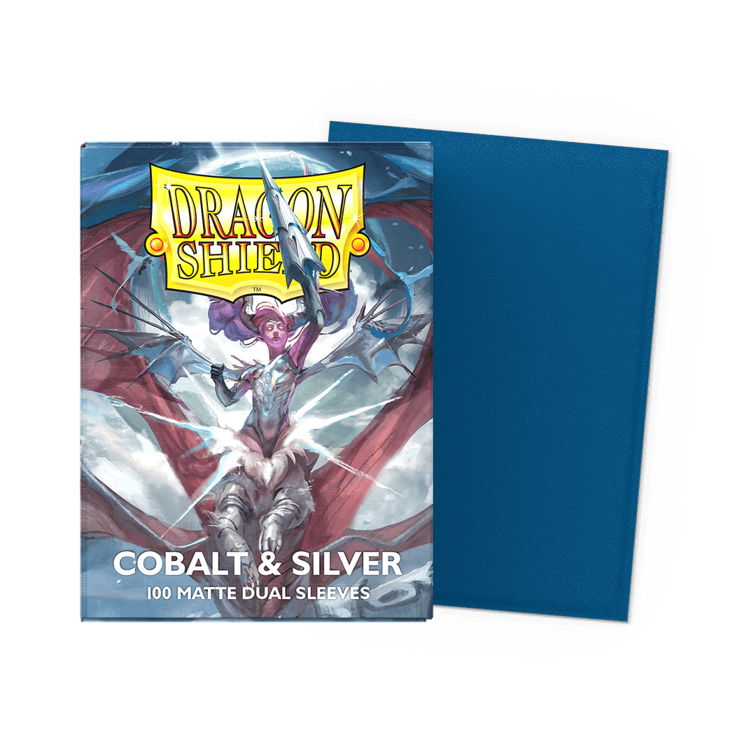 Dragon Shield 100ct Box Dual Matte Cobalt Silver