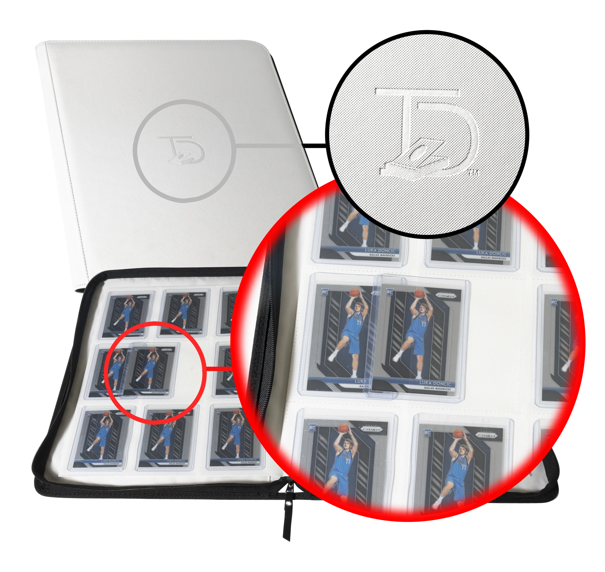 TopDeck TopLoader Binder | 216 Cards (White)